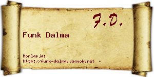 Funk Dalma névjegykártya